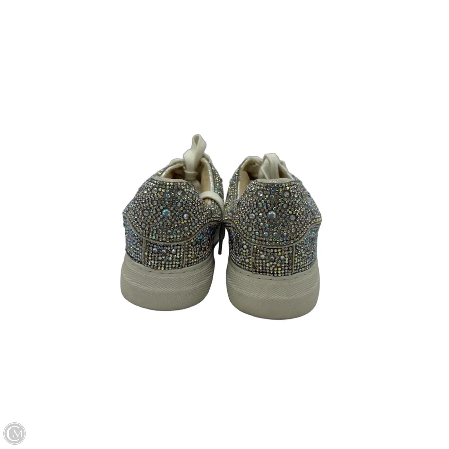 Shoes Sneakers By Betsey Johnson In Silver, Size: 7.5