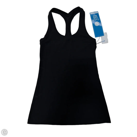 Athletic Top Short Sleeve By Lululemon In Black, Size: S