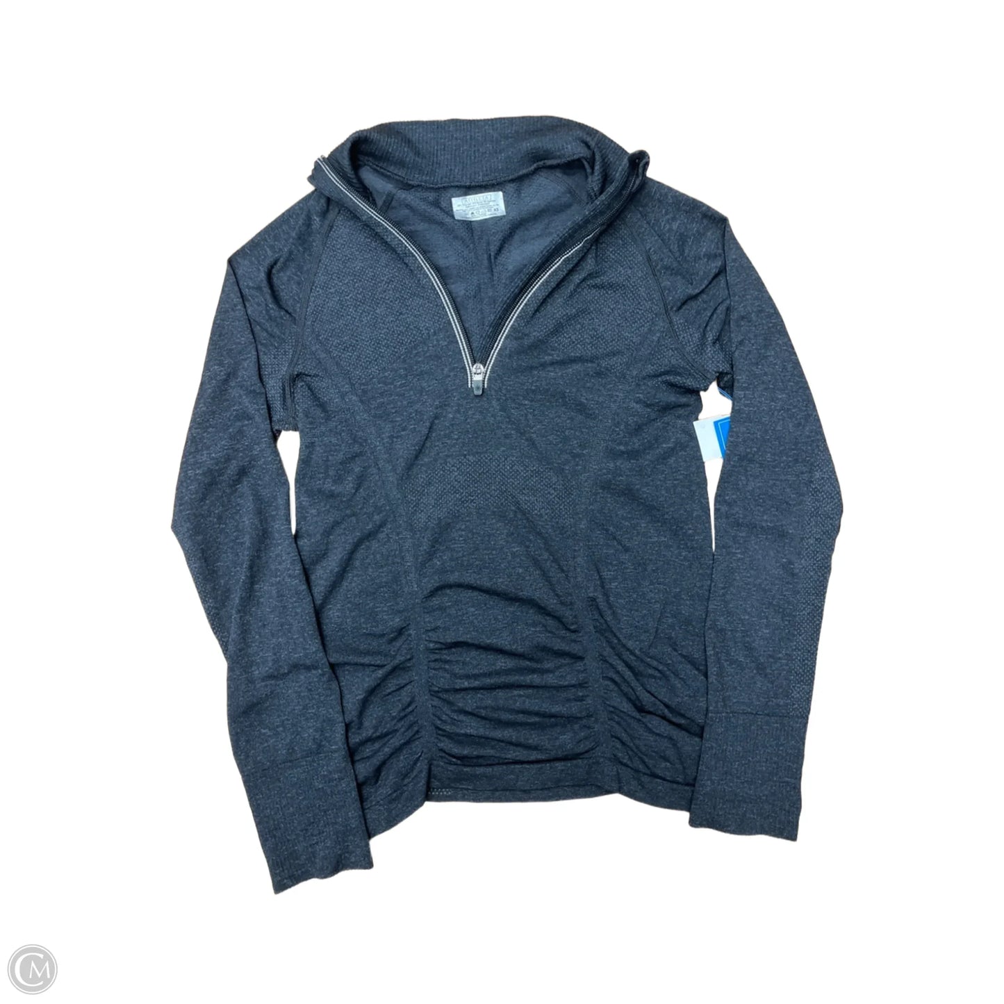 Athletic Top Long Sleeve Collar By Athleta In Black, Size: Xs