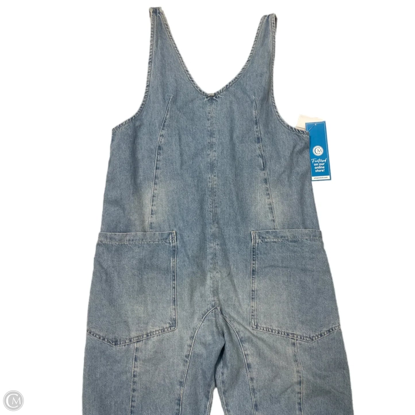 Overalls By Free People In Blue Denim, Size: L
