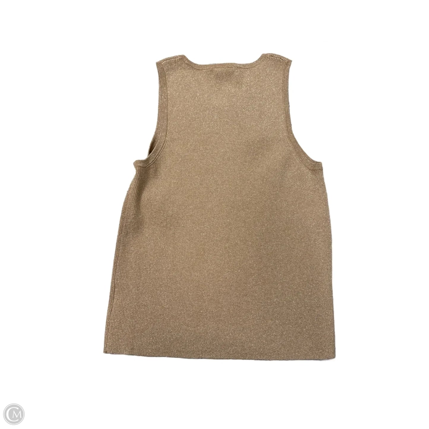 New! Top Sleeveless Designer By Lilly Pulitzer In Gold, Size: Xl