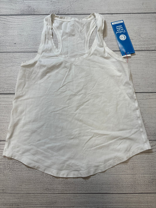 Athletic Tank Top By Lululemon In White, Size: 6