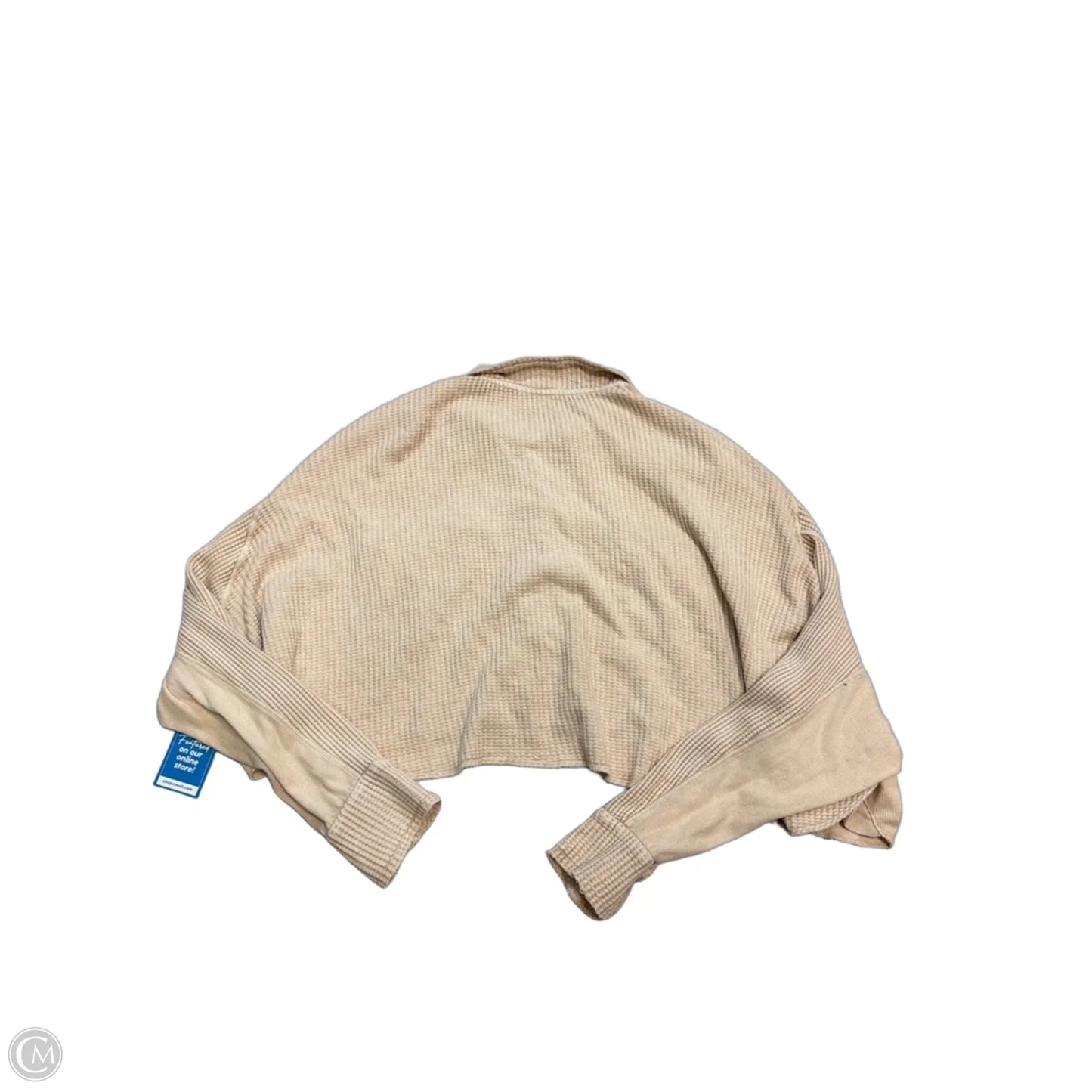 Top Long Sleeve By Free People In Tan, Size: S