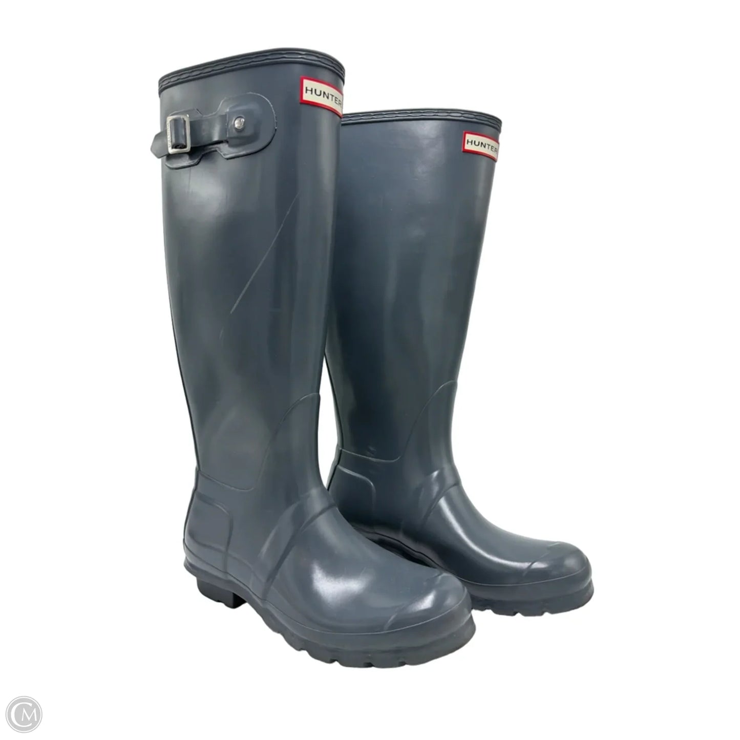 Boots Rain By Hunter In Blue, Size: 8