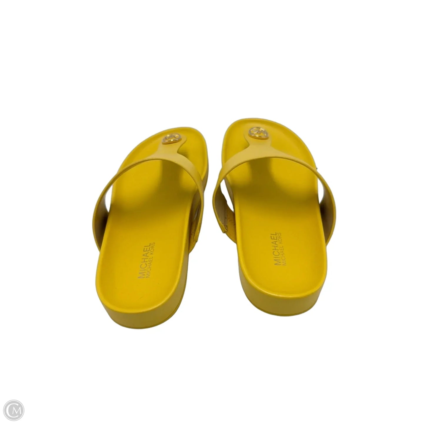 Sandals Flats By Michael By Michael Kors In Yellow, Size: 6