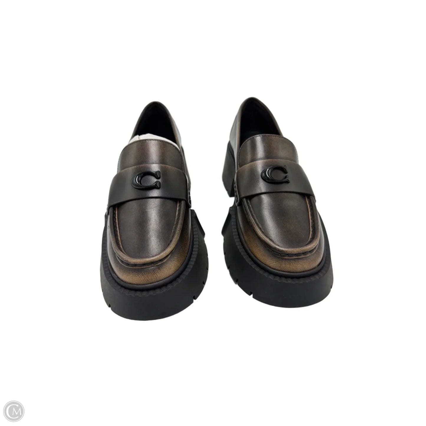 Like New! Leah Platform Loafer By Coach In Brown, Size: 6