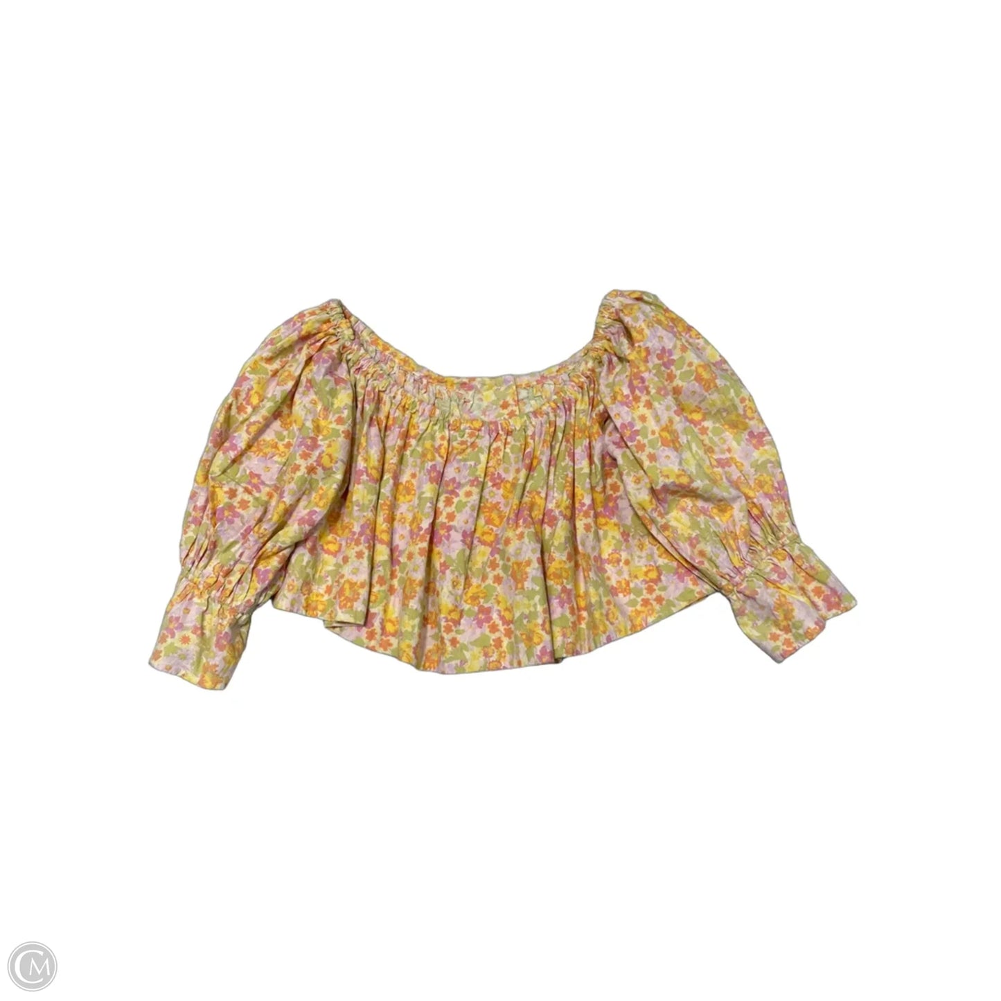 Top Long Sleeve By Free People In Floral Print, Size: Xs