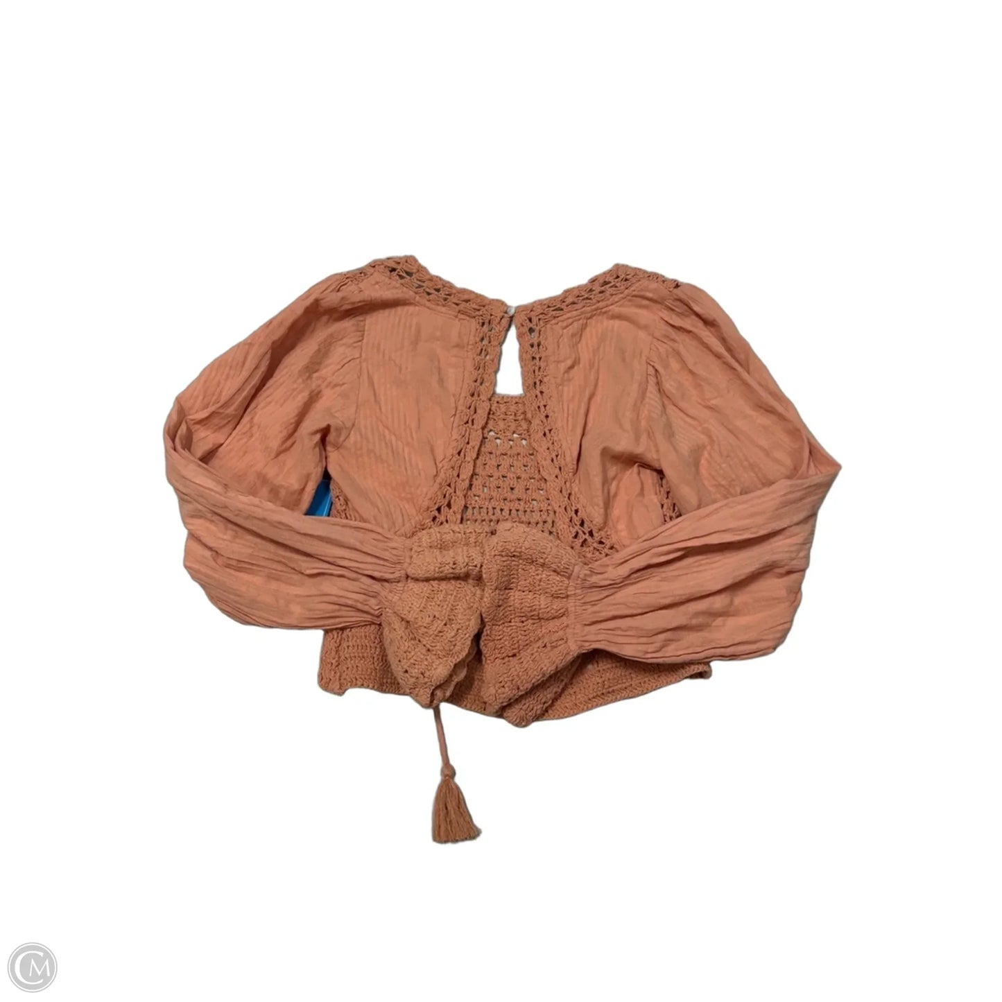Top Long Sleeve By Free People In Orange, Size: S