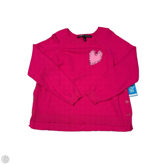 Sweater Cardigan By Aqua In Pink, Size: M