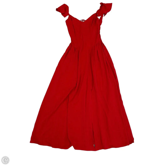 New! Dress Casual Maxi By Abercrombie And Fitch In Red, Size: Xs