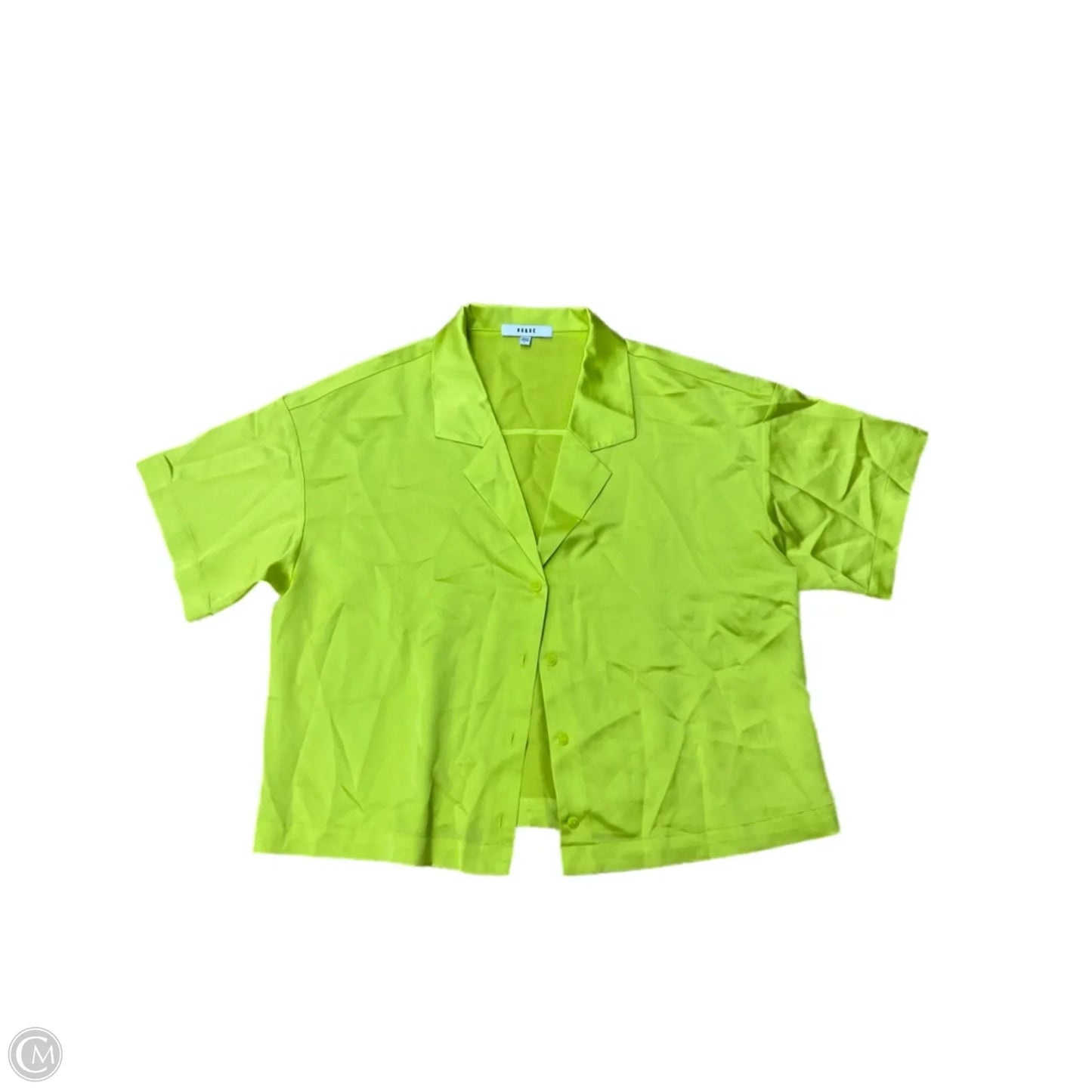Top Short Sleeve By Ro & De In Yellow, Size: L
