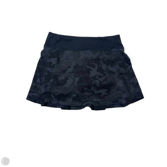 Athletic Skort By Lululemon In Camouflage Print, Size: 4