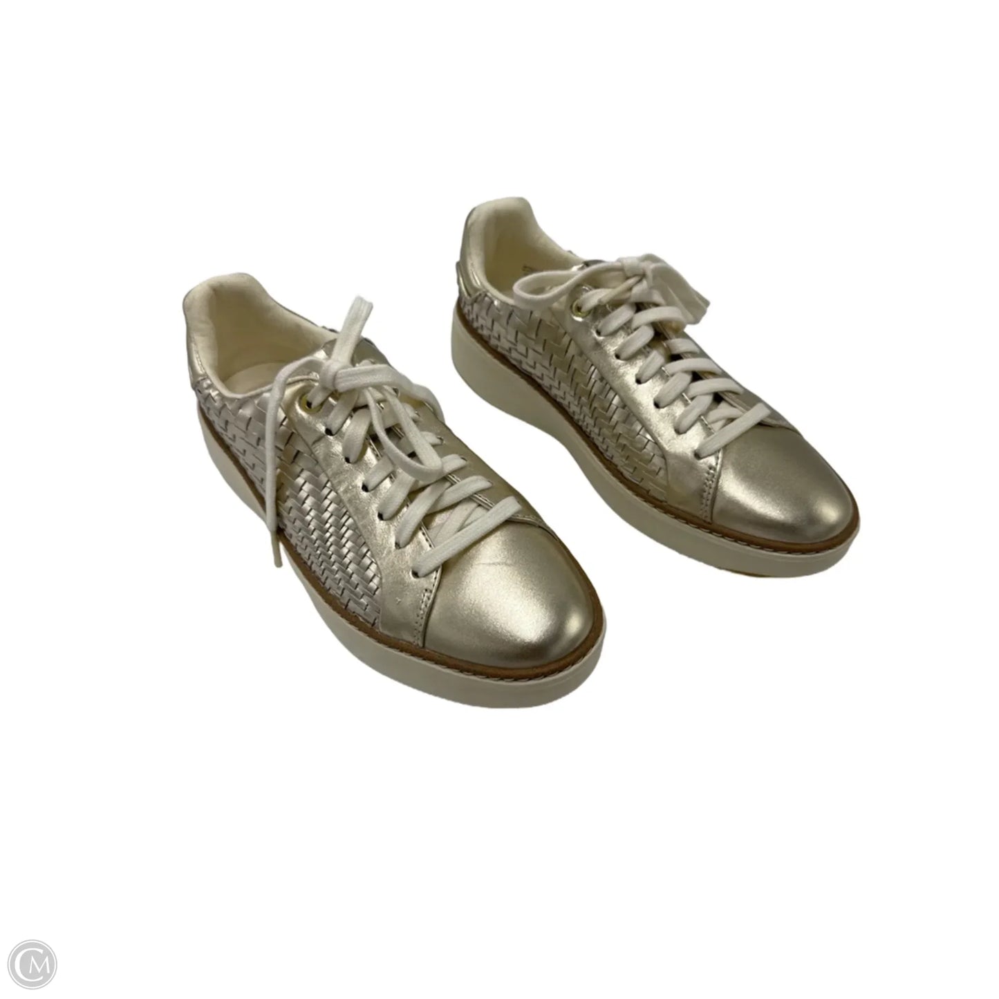 Shoes Designer By Cole-Haan In Gold, Size: 8