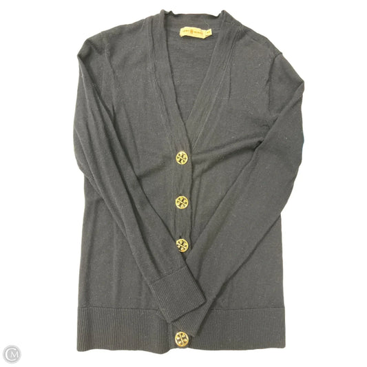 Sweater Cardigan Designer By Tory Burch In Navy, Size: M