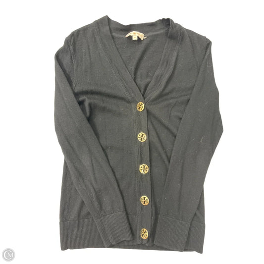 Sweater Cardigan Designer By Tory Burch In Black, Size: M