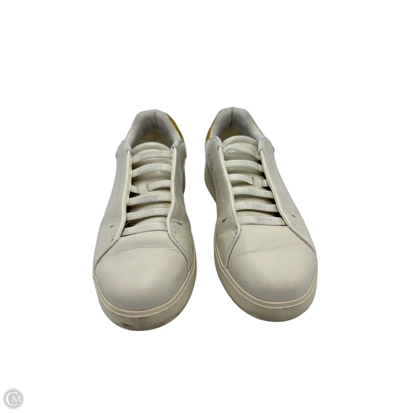 Shoes Designer By Cole-Haan In White & Yellow, Size: 8
