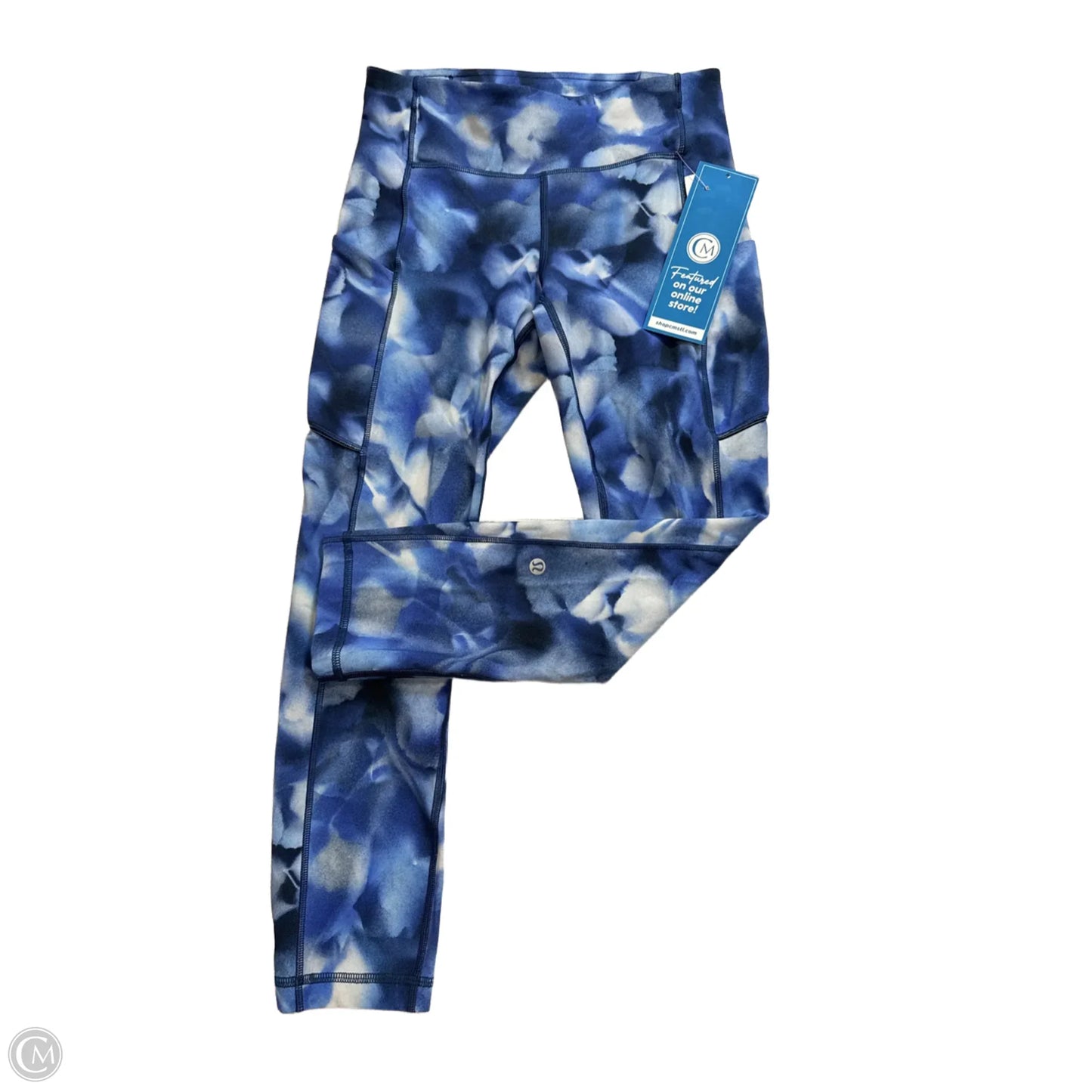 Athletic Capris By Lululemon In Blue, Size: 4