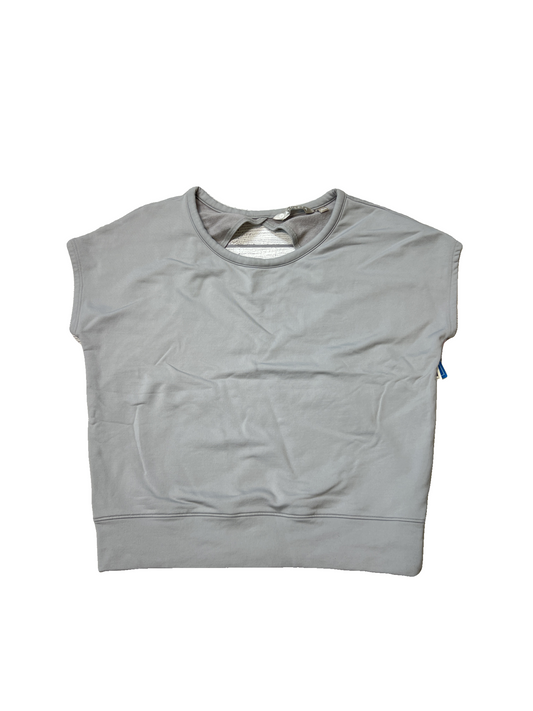 Athletic Top Short Sleeve By Athleta In Grey, Size: S