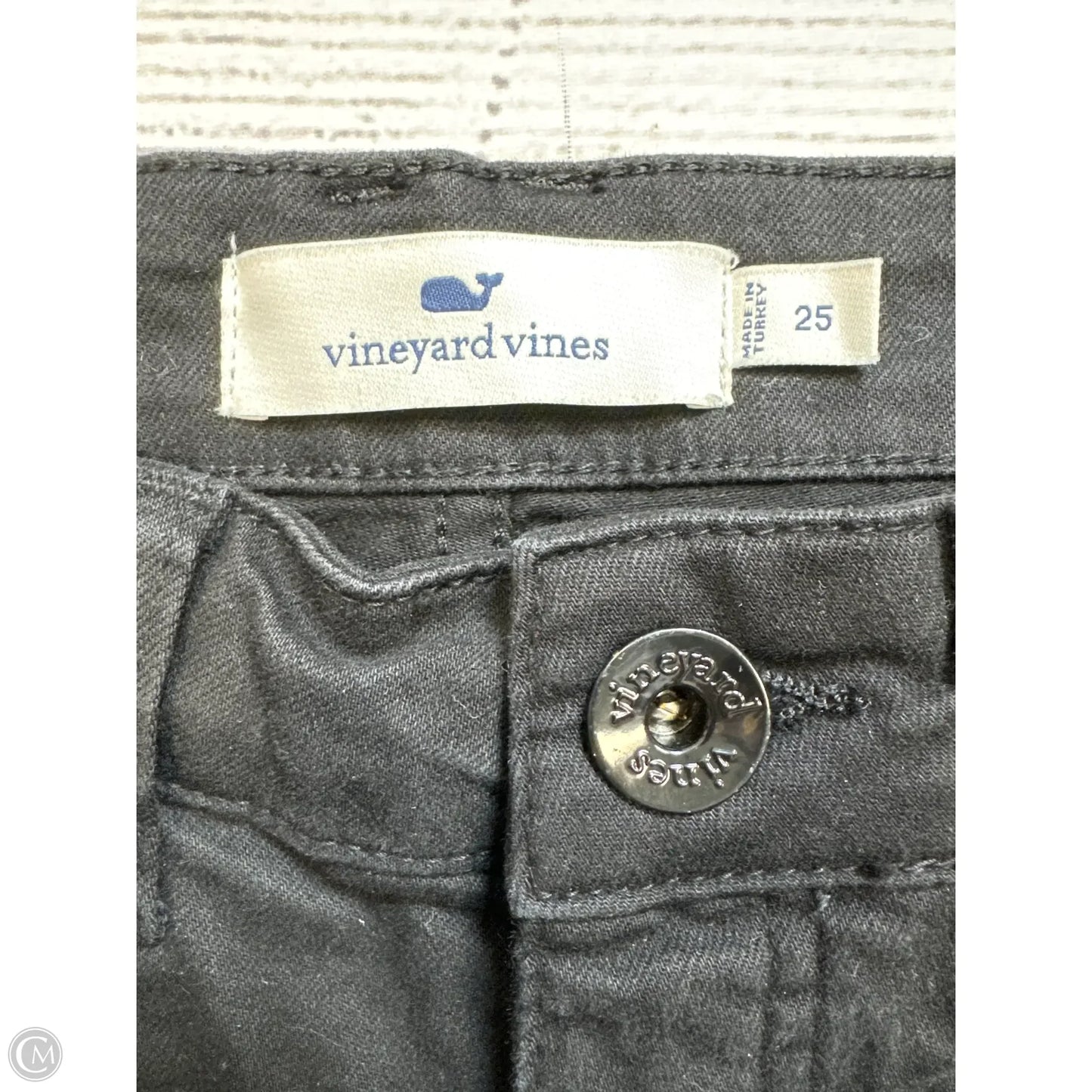 Jeans Straight By Vineyard Vines In Black, Size: 0