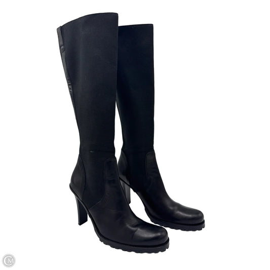 Boots Knee Heels By Donald Pliner In Black, Size: 8.5