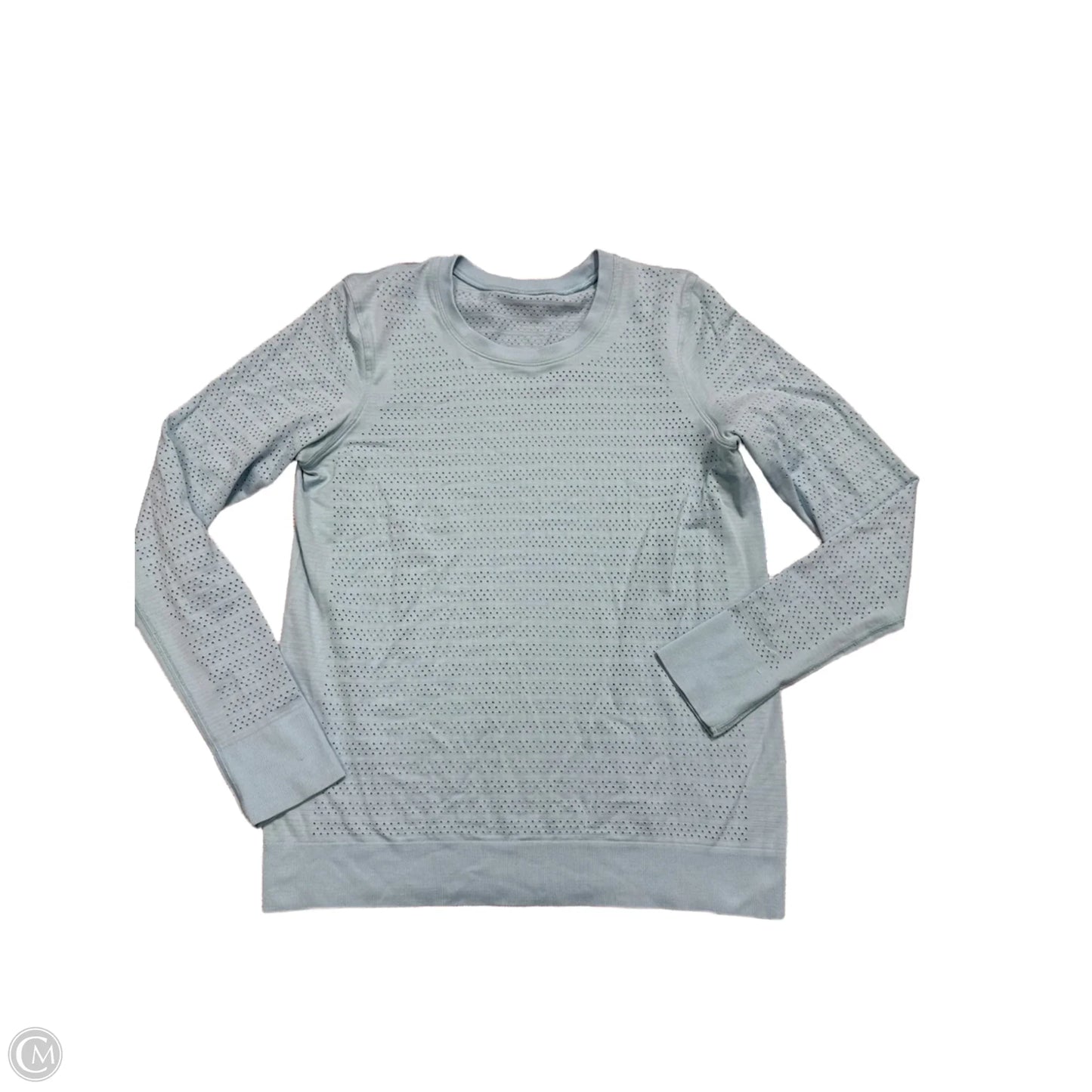 Athletic Top Long Sleeve Crewneck By Lululemon In Blue, Size: M