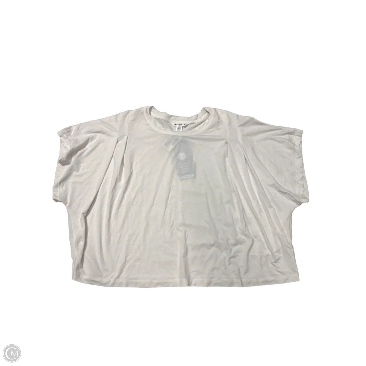 Athletic Top Short Sleeve By Athleta In White, Size: 1x