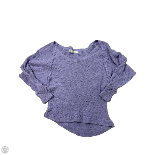 Top Long Sleeve By We The Free In Purple, Size: S