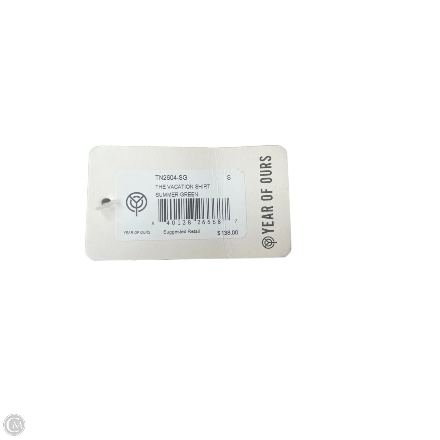 Top Short Sleeve By Year Of Ours In Green, Size: S