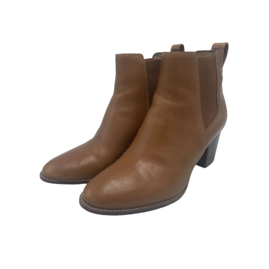 Boots Ankle Heels By Madewell In Brown, Size: 9
