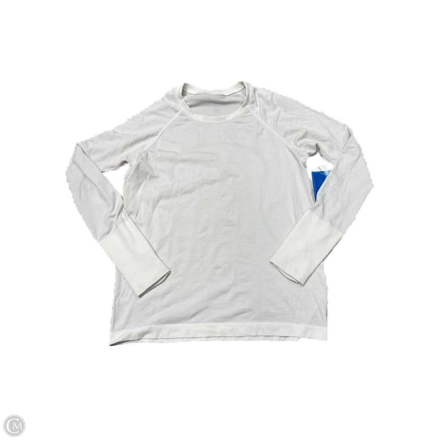 Athletic Top Long Sleeve Crewneck By Lululemon In White, Size: L