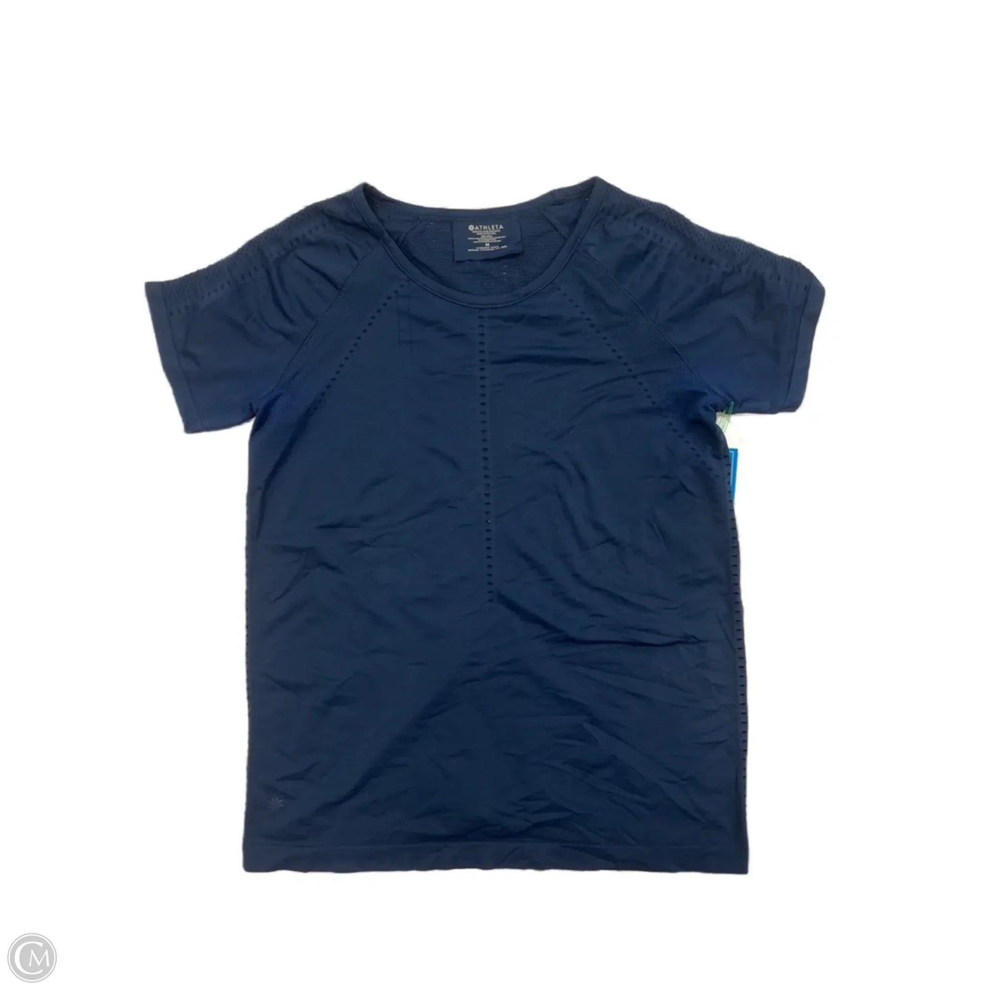 Athletic Top Short Sleeve By Athleta In Navy, Size: M
