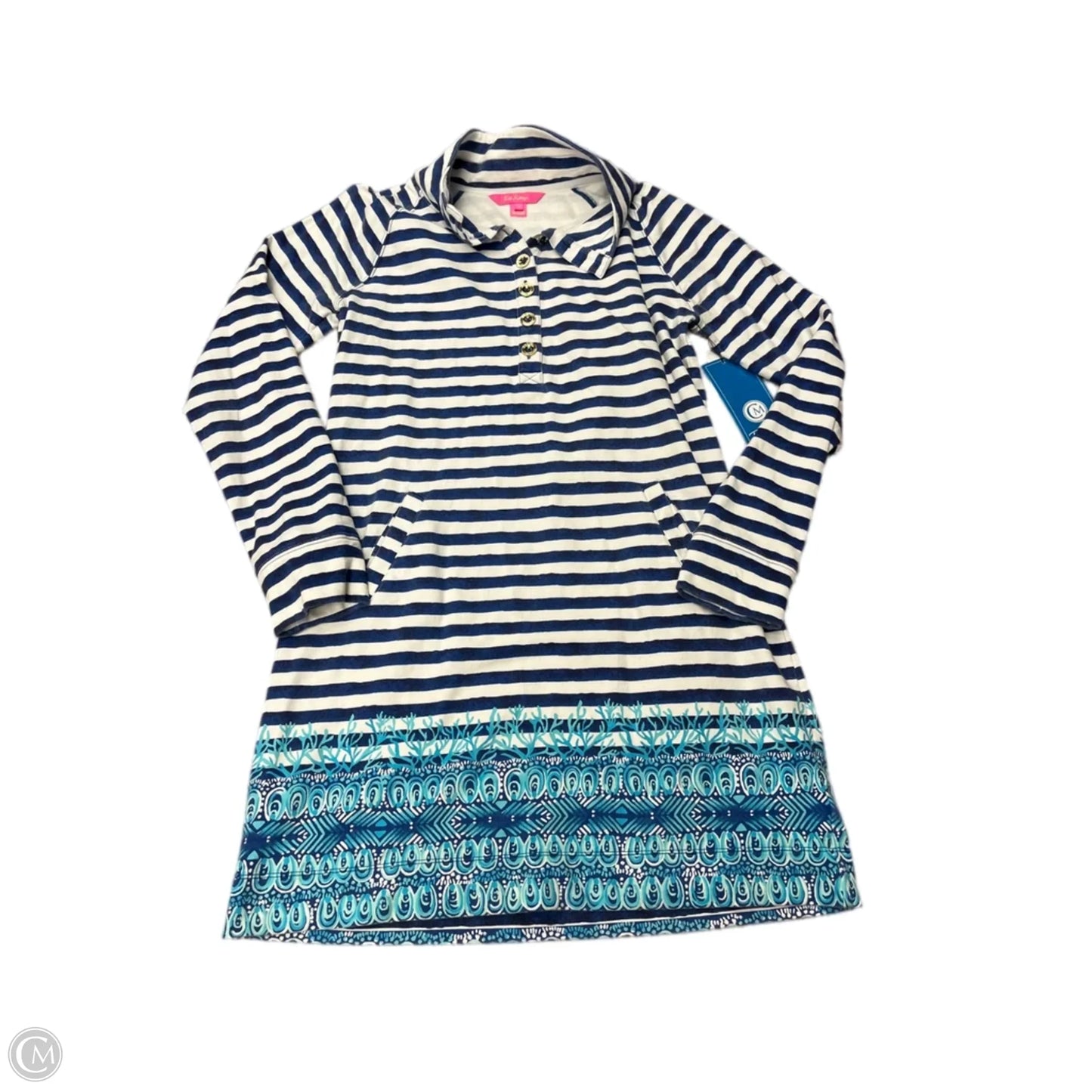 Dress Designer By Lilly Pulitzer In Striped Pattern, Size: M