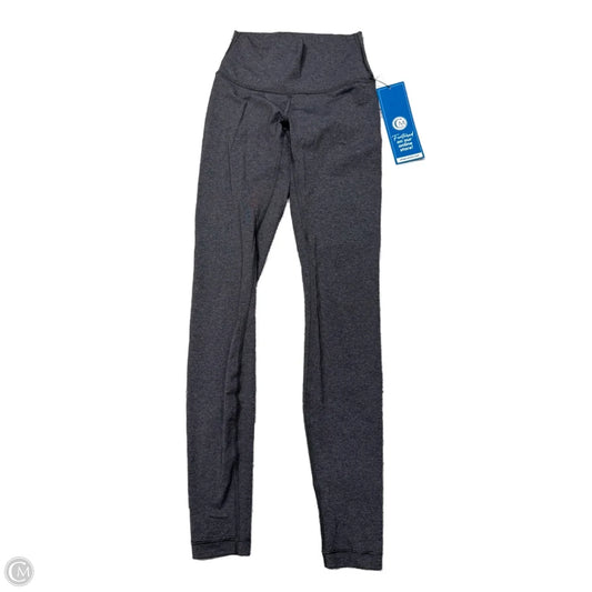 Athletic Leggings By Lululemon In Grey, Size: 4