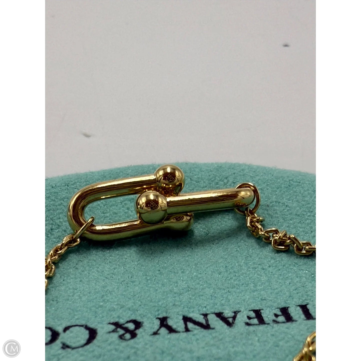 Tiffany & Company 18K Hardware Double Link Luxury Bracelet, SIZE: 6”