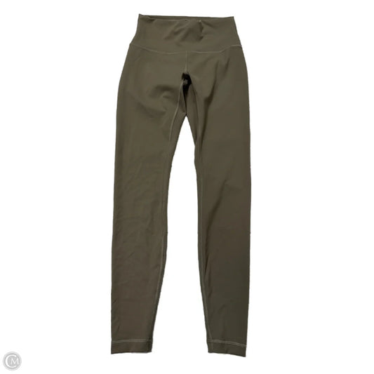 Athletic Leggings By Lululemon In Green, Size: 6