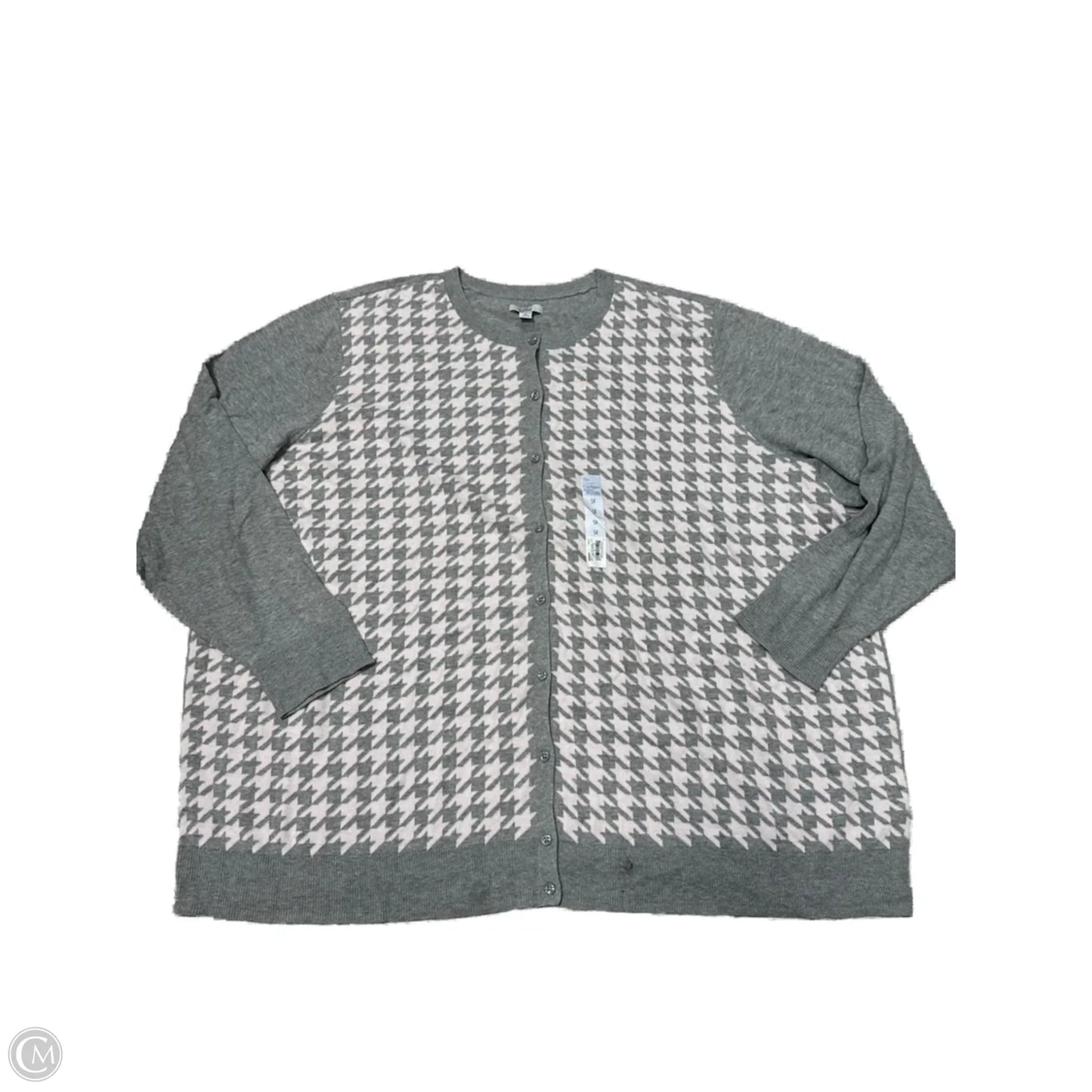 New! Cardigan By Croft And Barrow In Grey, Size: 5X