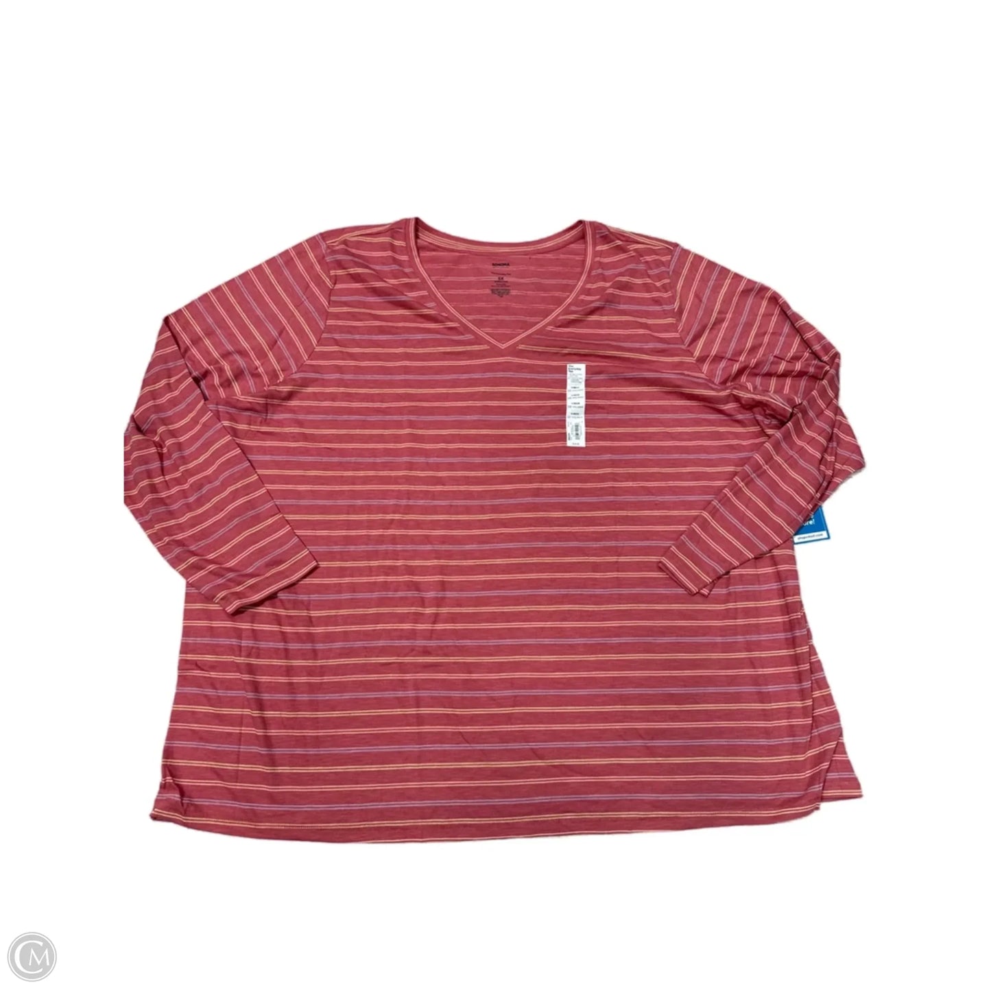 New! Top Long Sleeve By Sonoma In Red, Size: 5x