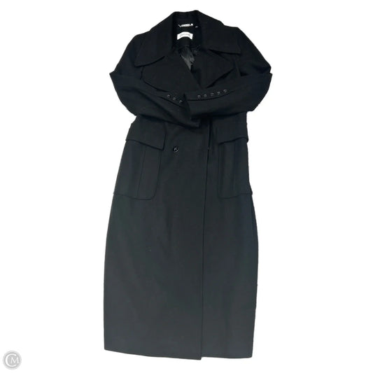 Coat Wool By Calvin Klein In Black, Size: M