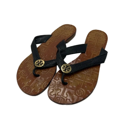 Sandals Designer By Tory Burch In Brown, Size: 7