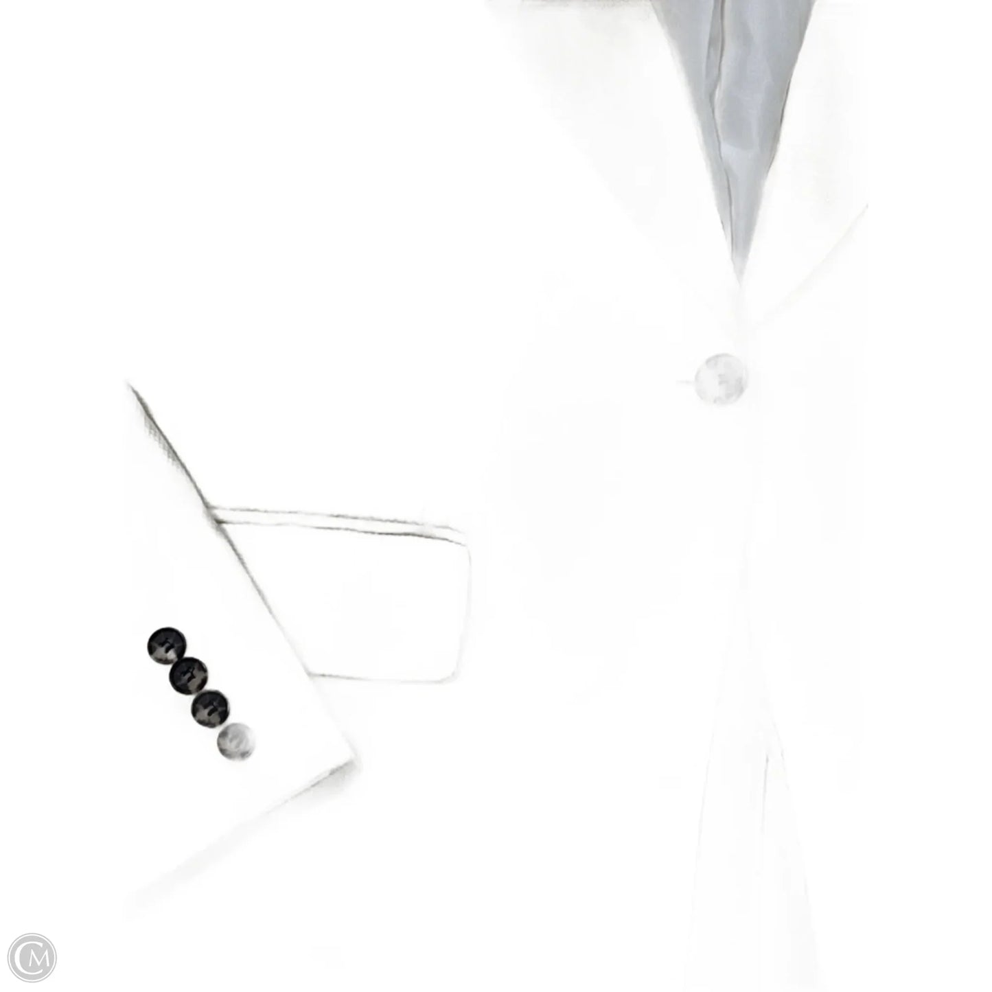 New! Blazer By H&m In Cream, Size: S