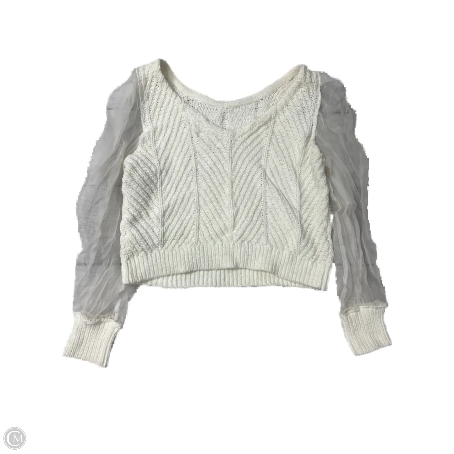 Sweater By Maeve In White, Size: M