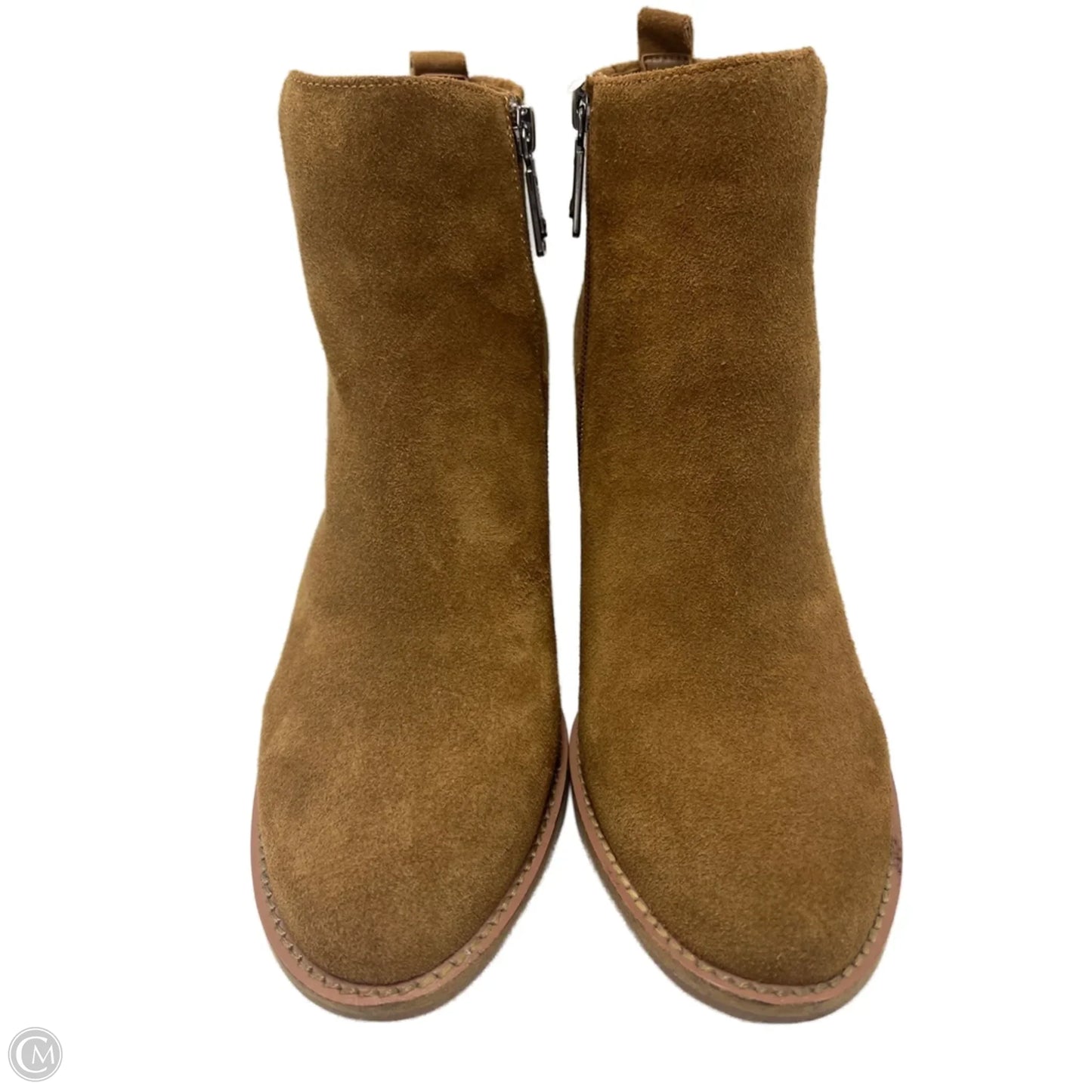 Boots Ankle Heels By Blondo In Brown, Size: 9