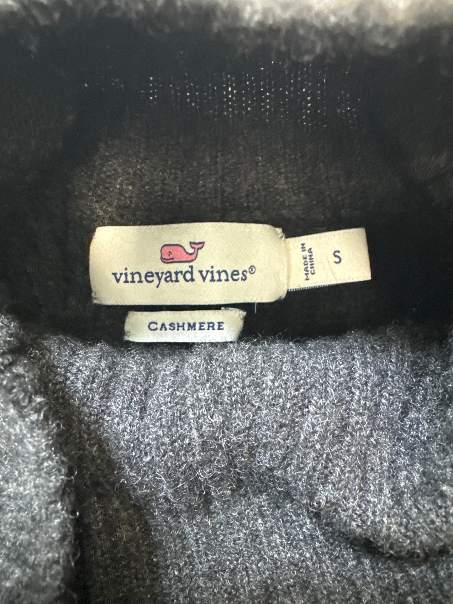Sweater By Vineyard Vines In Black & Grey, Size: S
