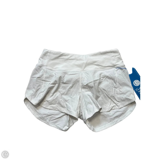 Athletic Shorts By Lululemon In White, Size: S