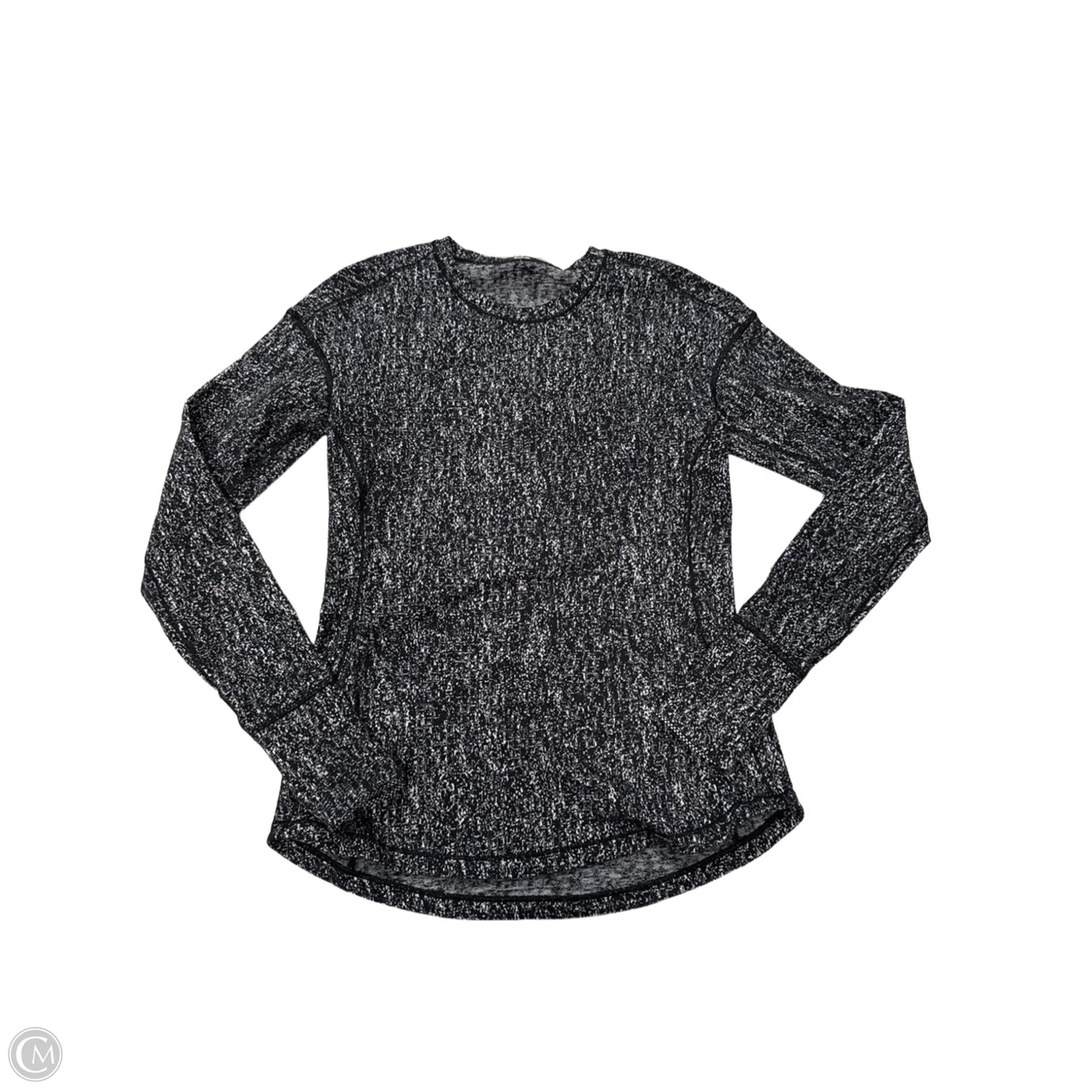 Athletic Top Long Sleeve Crewneck By Lululemon In Black, Size: S