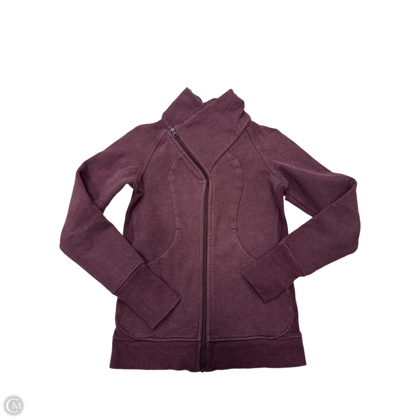 Athletic Jacket By Lululemon In Maroon, Size: S/4