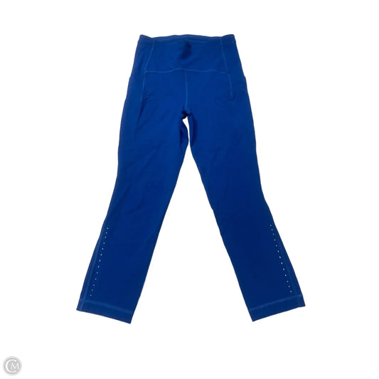 Athletic Capris By Lululemon In Blue, Size: S