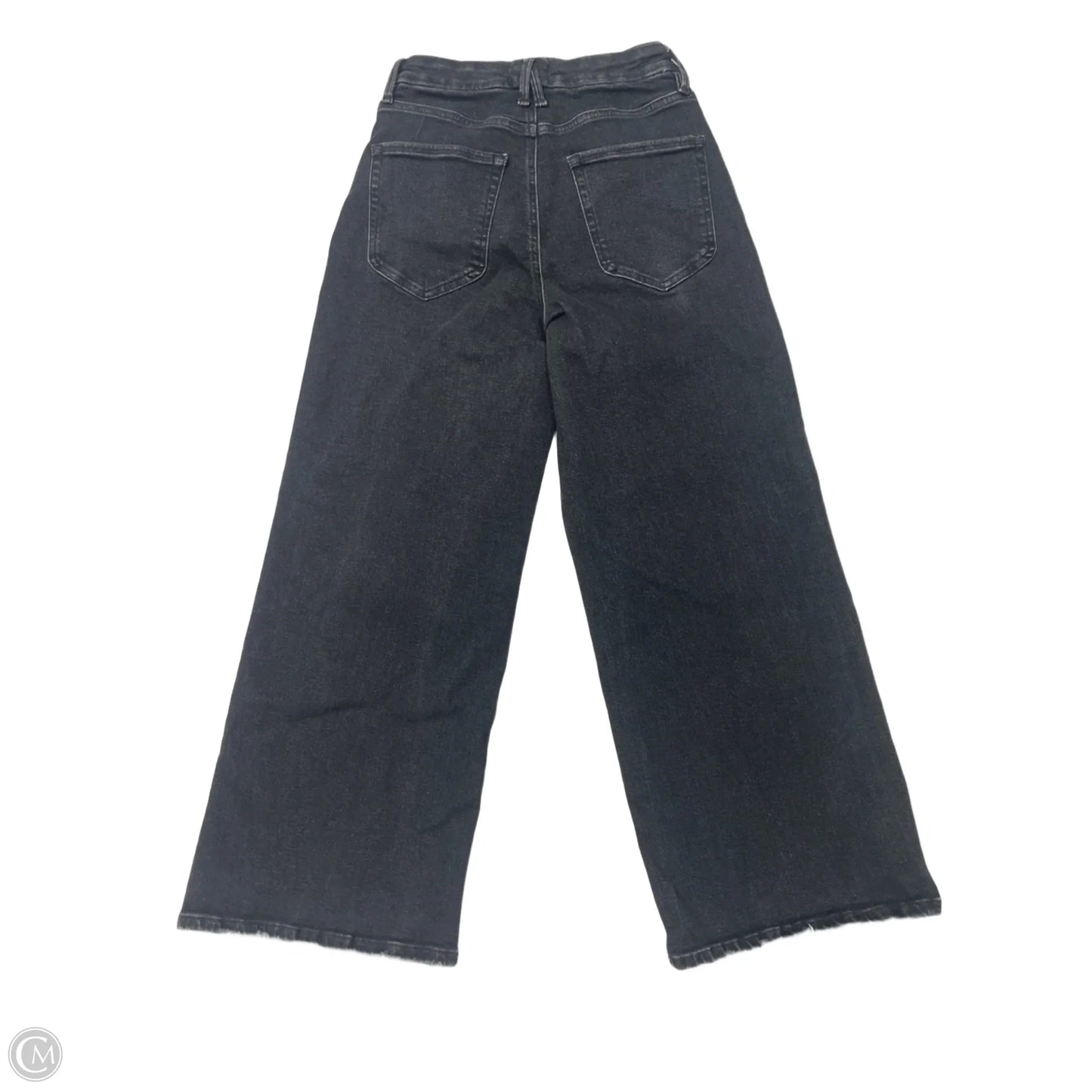 Jeans Straight By Good American In Black, Size: 8