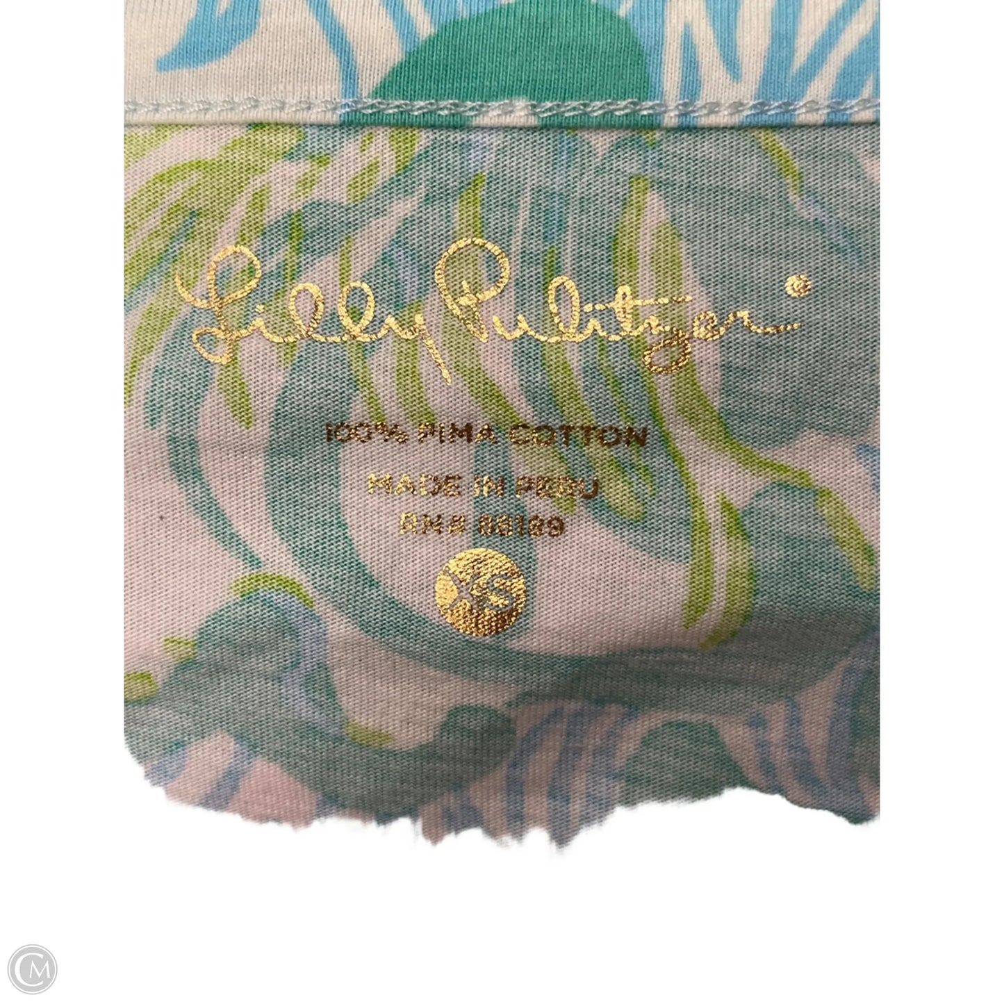 Dress Designer By Lilly Pulitzer In Blue & Green, Size: Xs