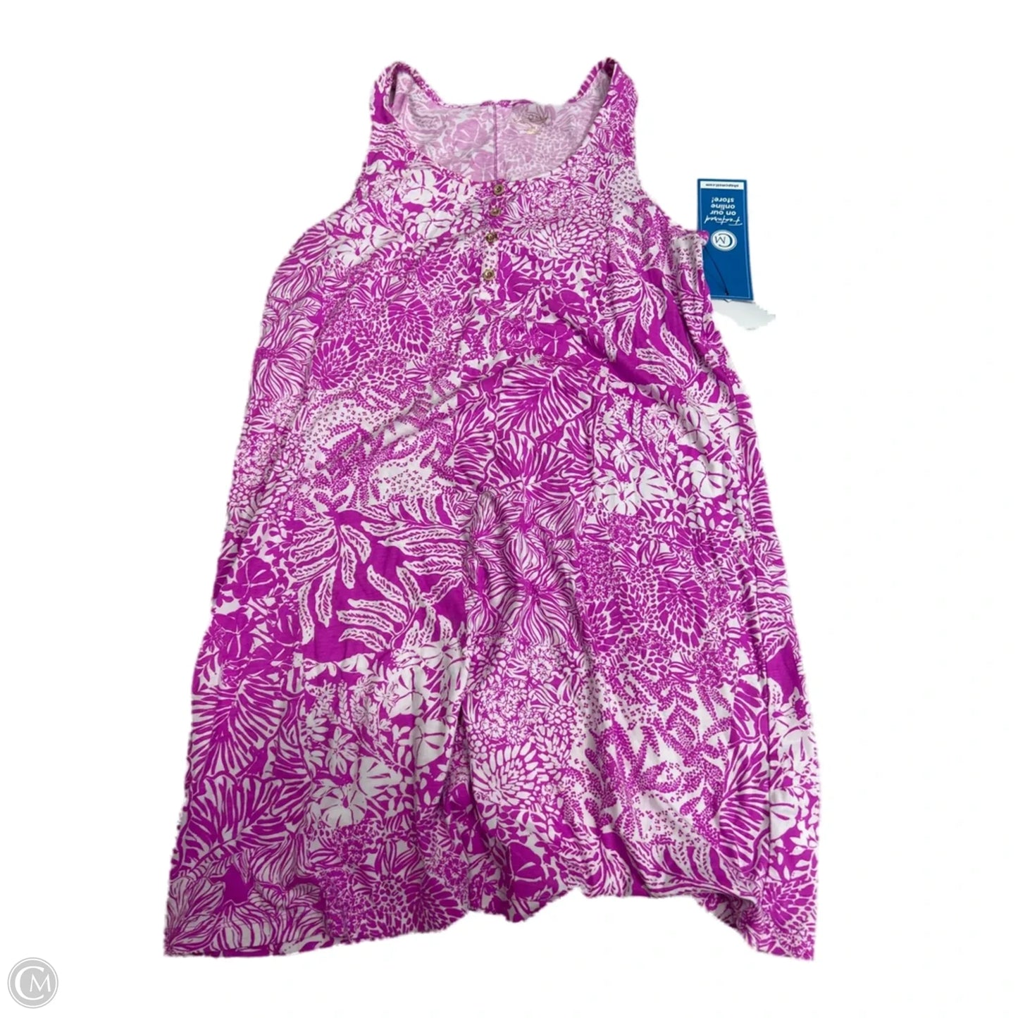 Dress Designer By Lilly Pulitzer In Purple & White, Size: M